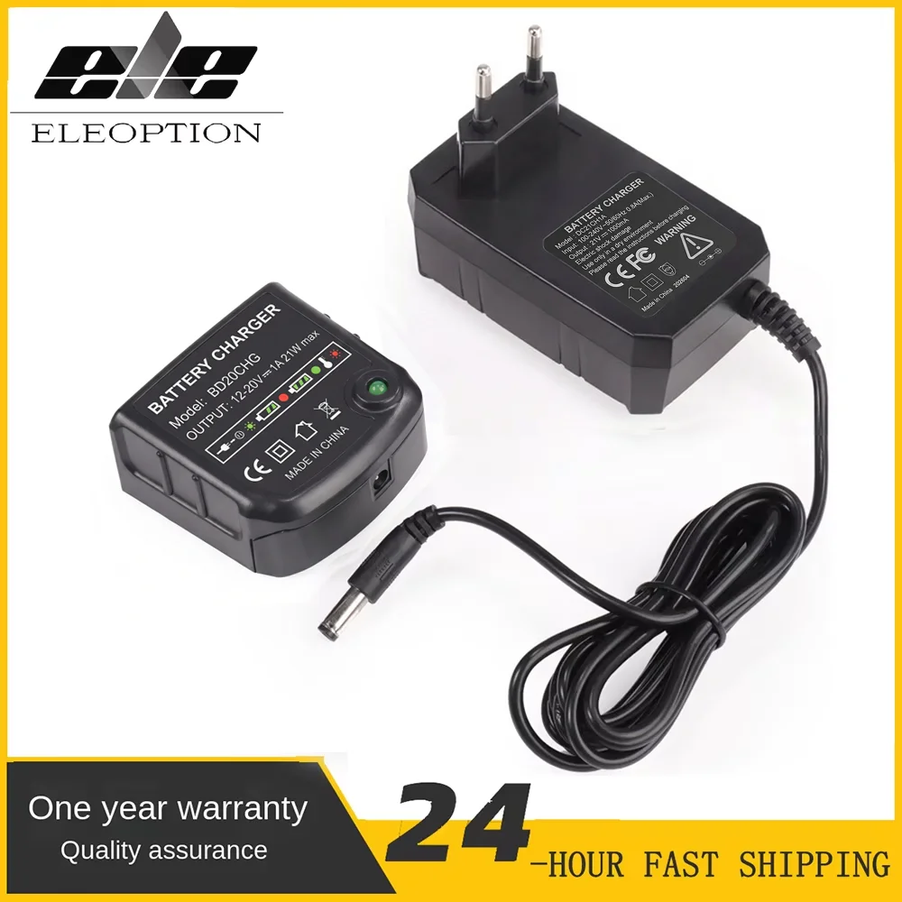 Li-ion Battery Charger For Black Decker 10.8V 14.4V 20V Serise LBXR20 Electric Drill Screwdriver Tool Battery Accessory