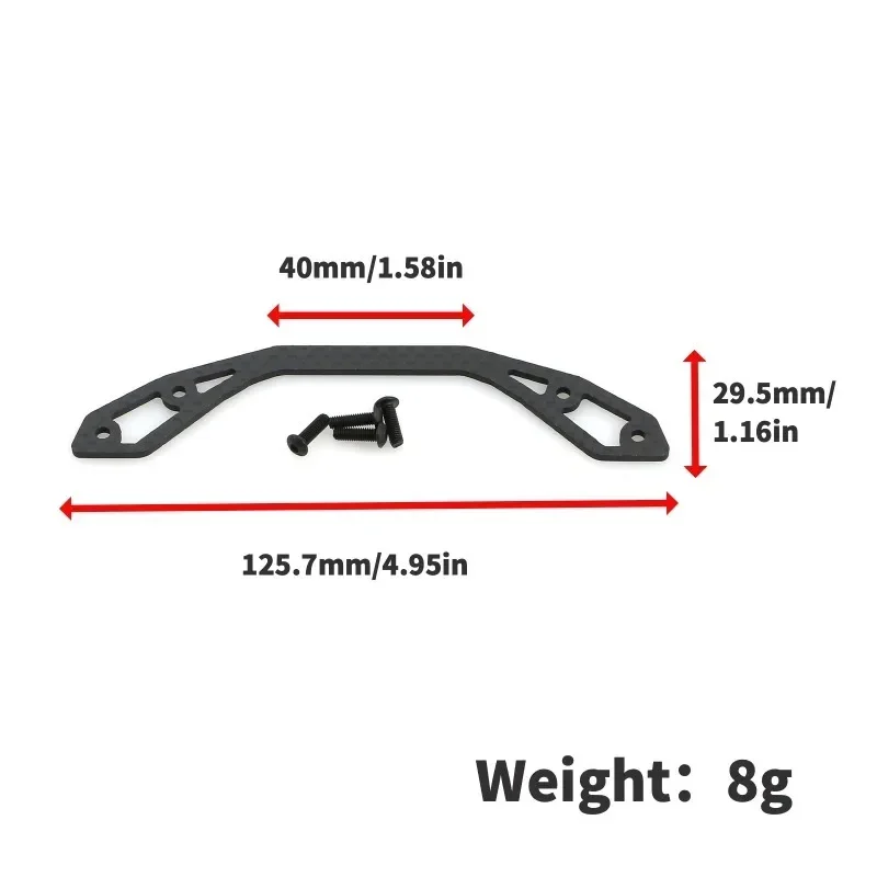 Carbon Fiber Bumper Bracket sponge pressure plate LY31 for 1/10 TAMIYA XV01