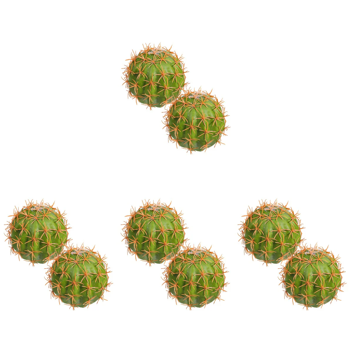 

4 Pack H Faux Cactus Plants Indoor Fake Spring Cartoon Galpada Centerpieces for Tables Foam Mini Figures