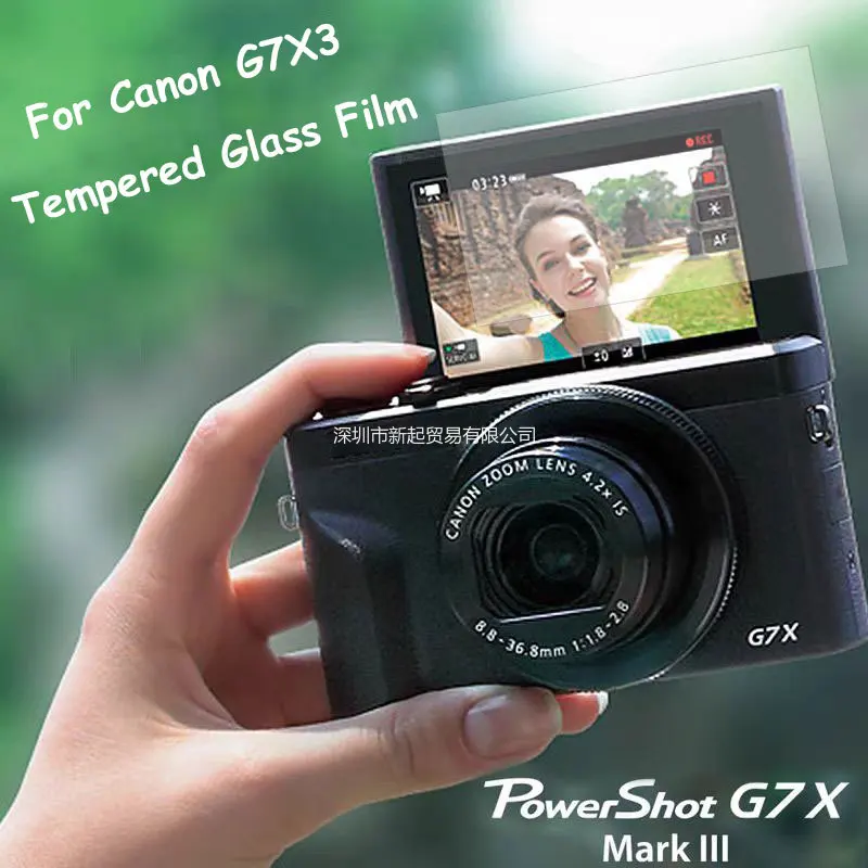 Tempered Glass Screen Protector for Canon G7X2/G7X3/G7XMark II/ G7XMark III Camera 9H LCD Protective Cover