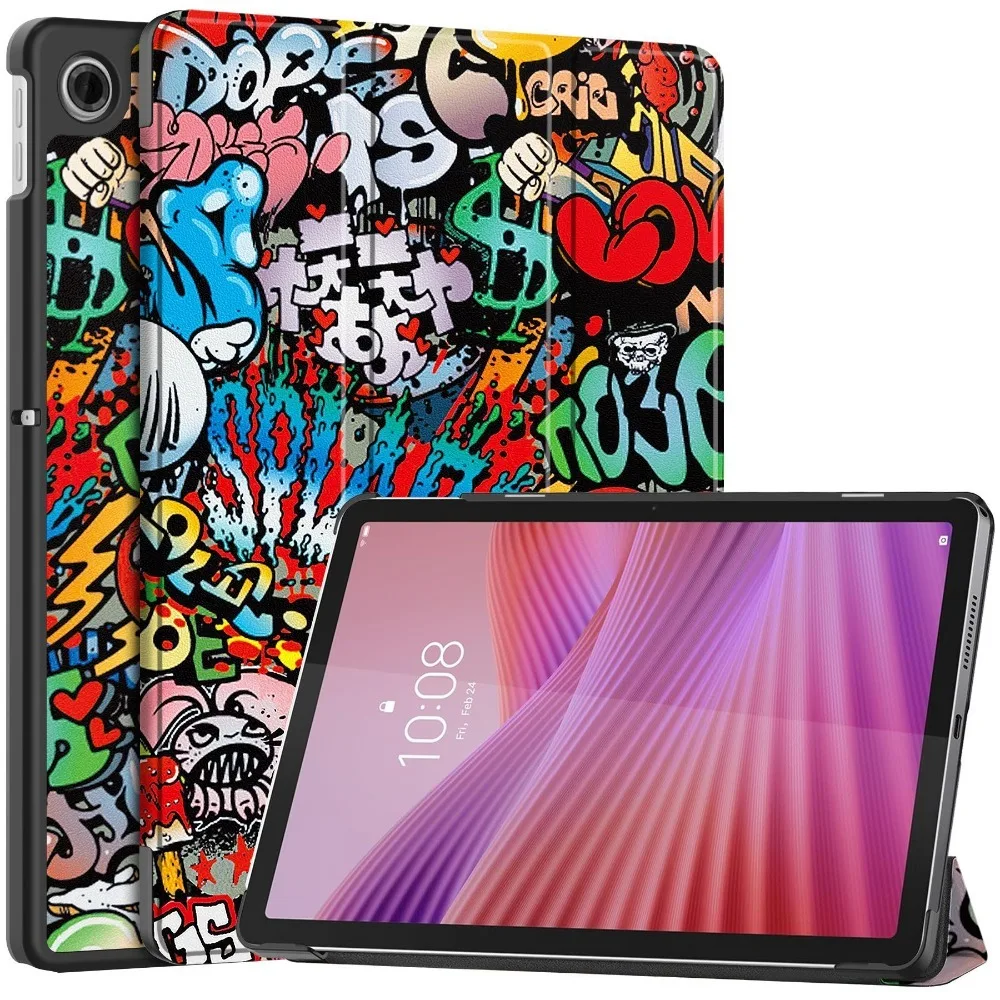 Coque For Lenovo Tab 10.1 2025 Case TB311FU TB311XU Painted Fold