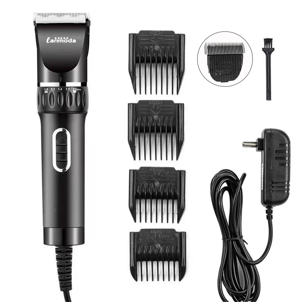 Imagem -05 - Elétrica Pet Hair Clippers Alta Potência Dog Trimmer Cat Gado Mower com Fio Clipper Animais Haircut Máquina Shaver Profissional