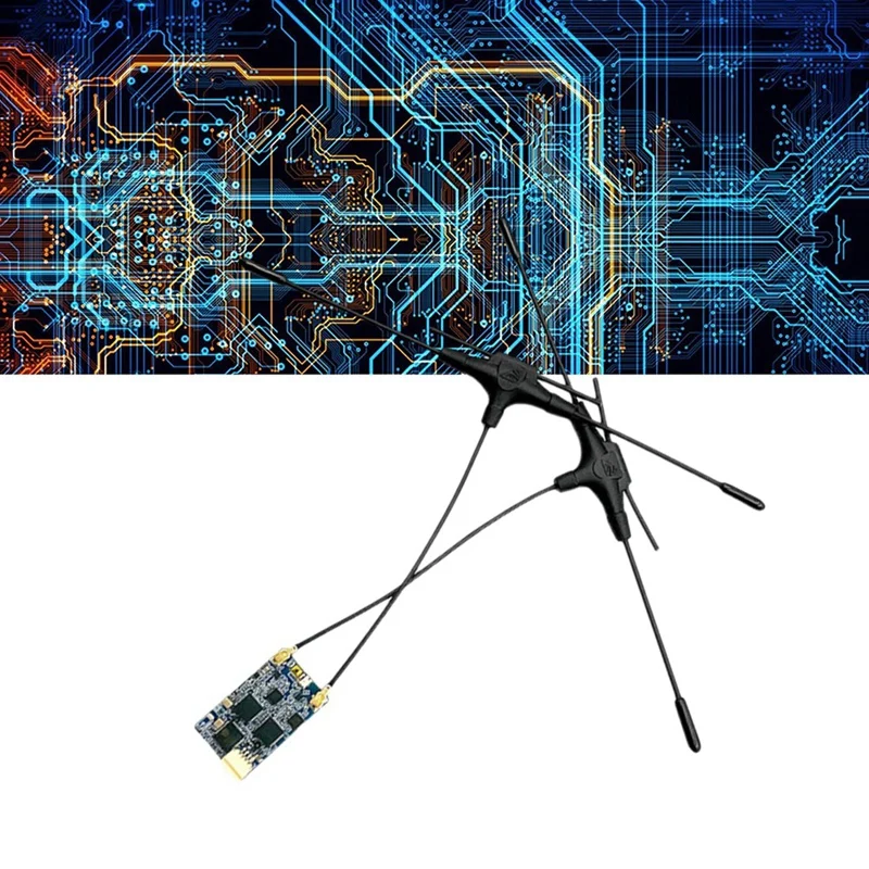 900Mhz 2.4Ghz RX استقبال ELRS RX ثنائي النطاق الجوزاء استقبال Expresslrs RX ل RC FPV سباق طويل المدى الطائرة بدون طيار 120 مللي متر * 2
