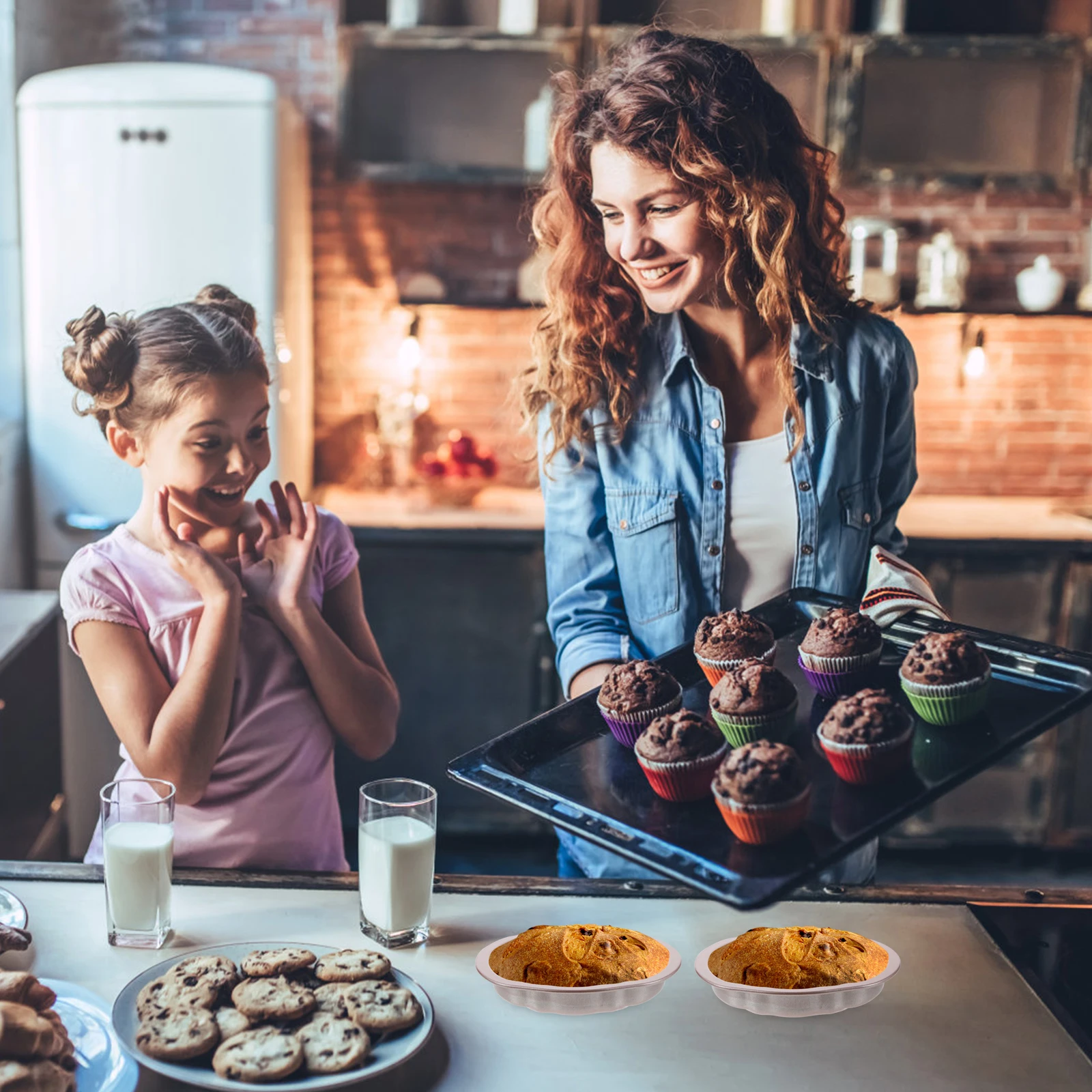 

5 Pcs Bread Mold Cake Pans Tart Molds for Baking Halloween Bakeware Pumpkin Carbon Steel Shape