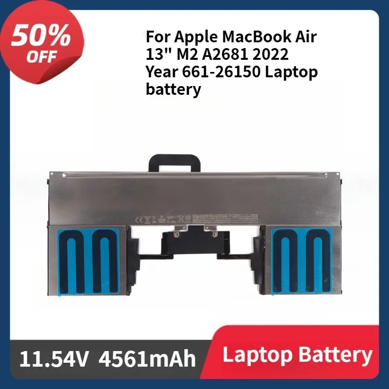

A2669 Battery for Apple MacBook Air 13" M2 A2681 2022 Year 661-26150 11.54V 52.6WH 4561mAh Laptop Battery