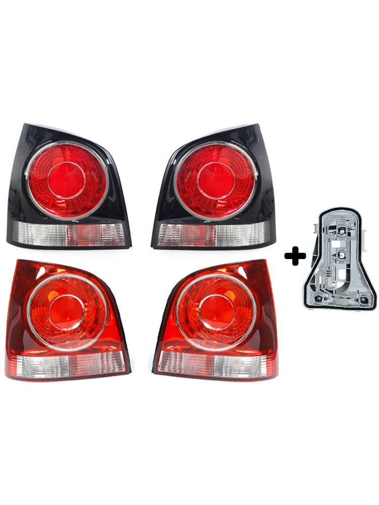 Feu arrière de pare-chocs arrière pour Volkswagen VW Polo 9N 9N3 Hatchback 2005 2006 2007 2008-2010, boîtier de feu Stop sans ampoules