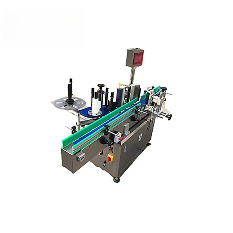 Automatic Round Bottle Sticker Labeling Machine and Fully Wrap Around Labeler for Cylindrical Products with Touch Screen