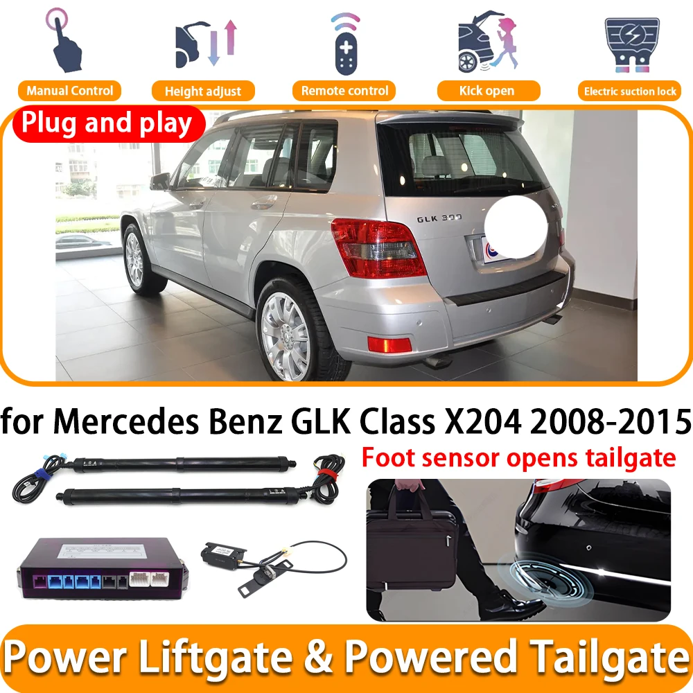 for Mercedes Benz GLK Class X204 2008-2015 Electric Automatic Powered Tailgate Power Liftgate System Trunk Lift Plug and Play