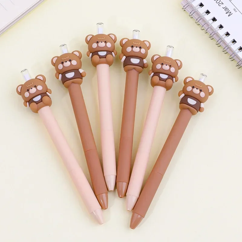 1 Pcs Bear Shape Eternal Pen Pencil Can't Finish Writing without Cutting Pressing Pen Student Stationery