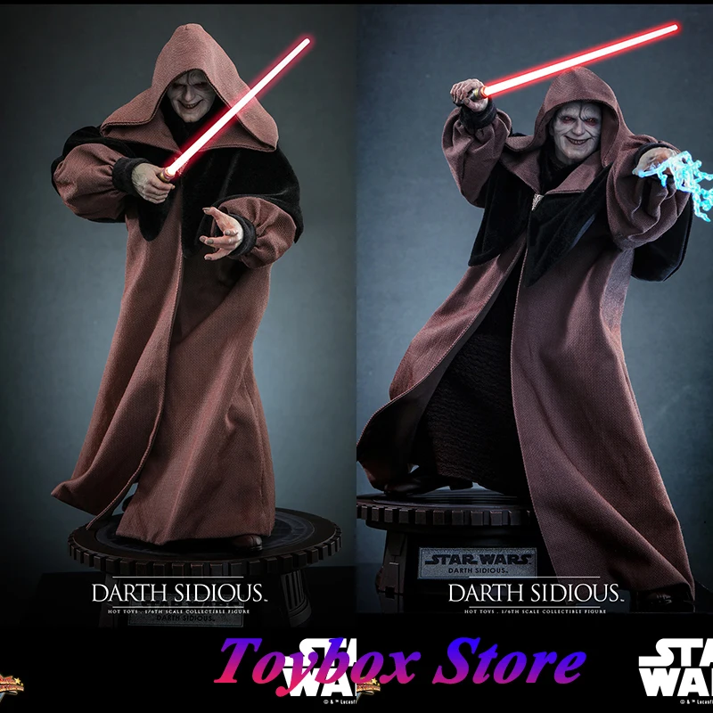 Ht mms745 1/6 figura de ação colecionável darth sidious star wars filme simulação de papel delicado 12 "modelo de estatueta hottoys