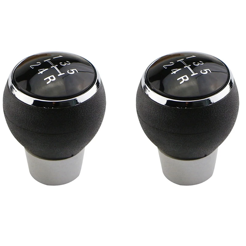 New2x Car 5 Speed Gear Head Shift Knob MT Handball For Mitsubishi Lancer EX EVO GTS ASX V3 V5 V6