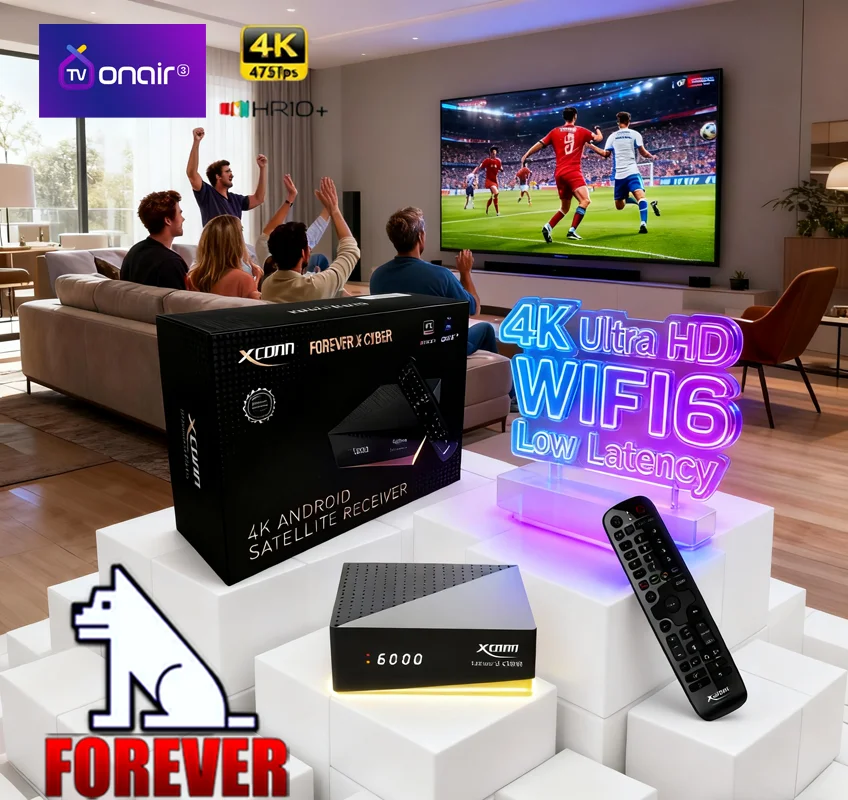 ACECONN XCONN FOREVER X-CYBER 4K tvbox/iptv Abonmen عبر الإنترنت DVB-S2X/S2/S * خدمة القمر الصناعي للأبد * 4 جيجابايت 32 جيجابايت واي فاي مزدوج #2