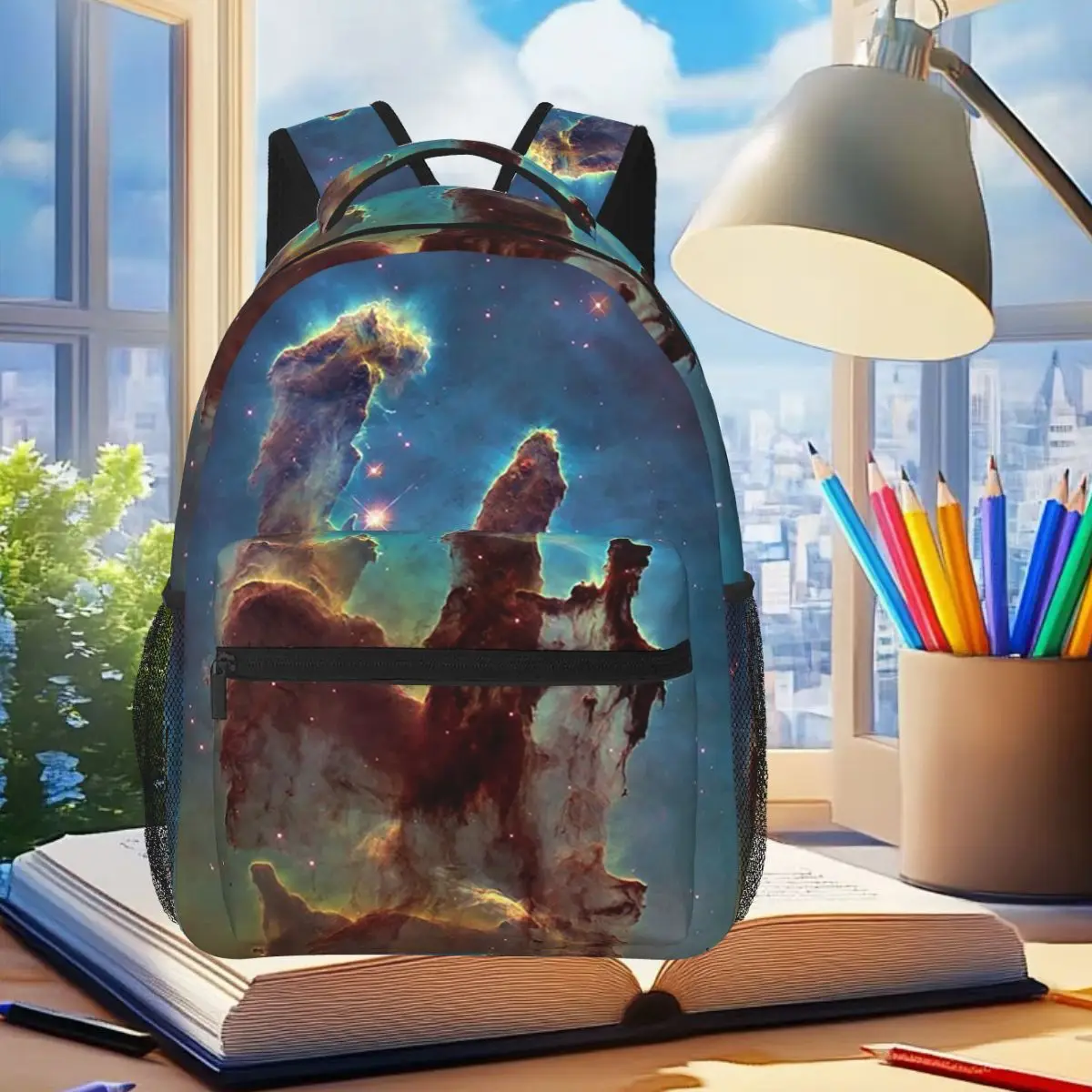 

Pillars Of Creation Student Backpack School Bag Hiking Travel Daypack for Boys Girls Fashion Bookbag Shoulder Bags