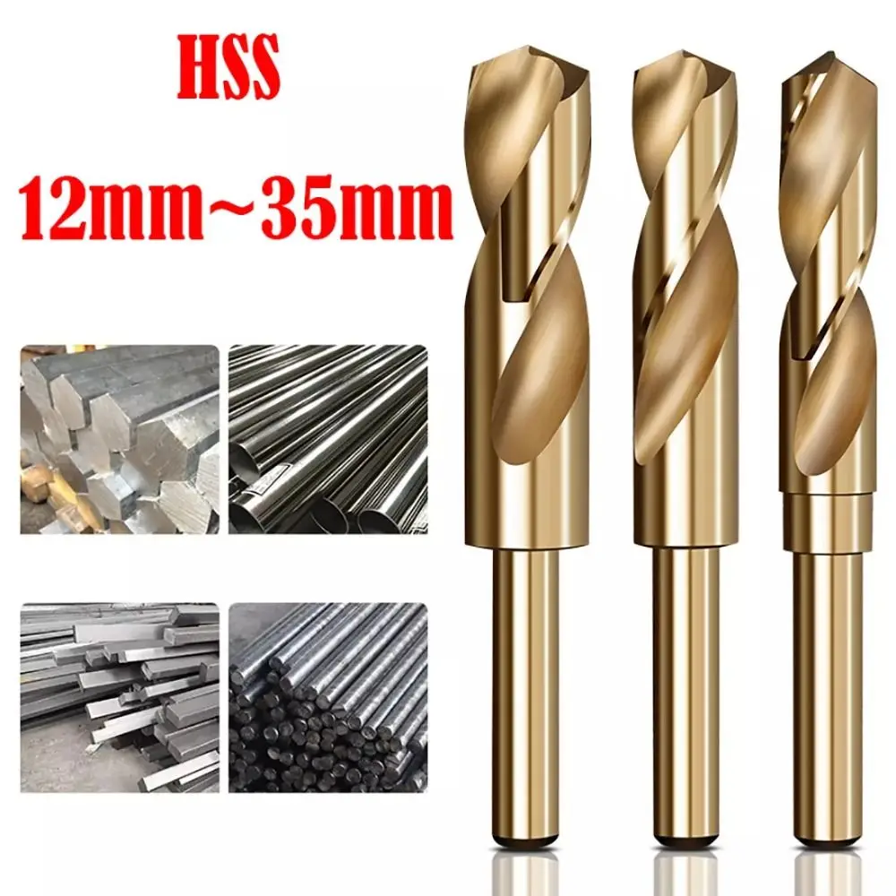 

Portable 12mm-35mm Twist Drill Spiral HSS Cobalt Drill Bit High Quality Round Shank Metal Hole Opener