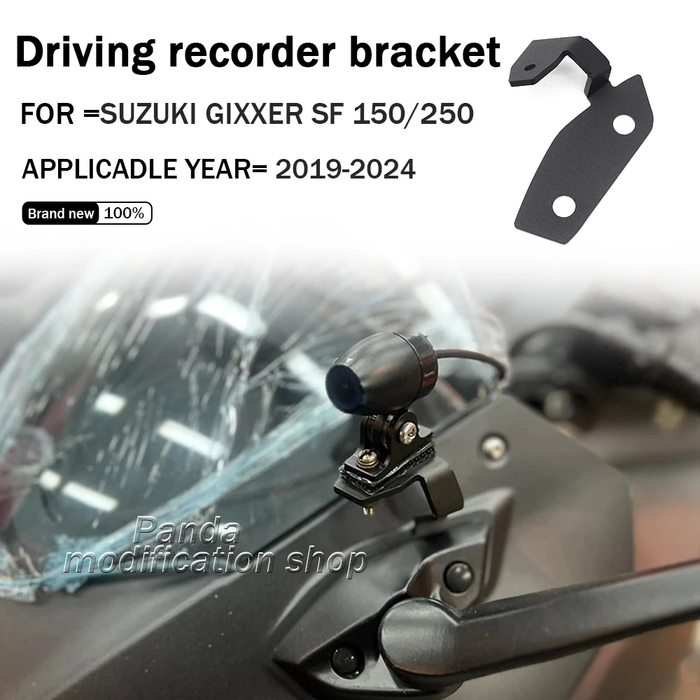 Driving recorder bracket FOR SUZUKI GIXXER SF 150 250 2019 2020 2021 2022 2023 2024 accessories