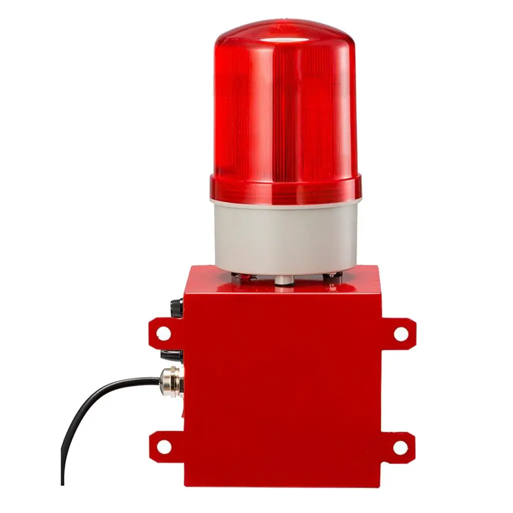 Emergency Warning Strobe Light LED 30W Dust-proof Voice and Light Alarm Industrial Siren for Harbor Machine