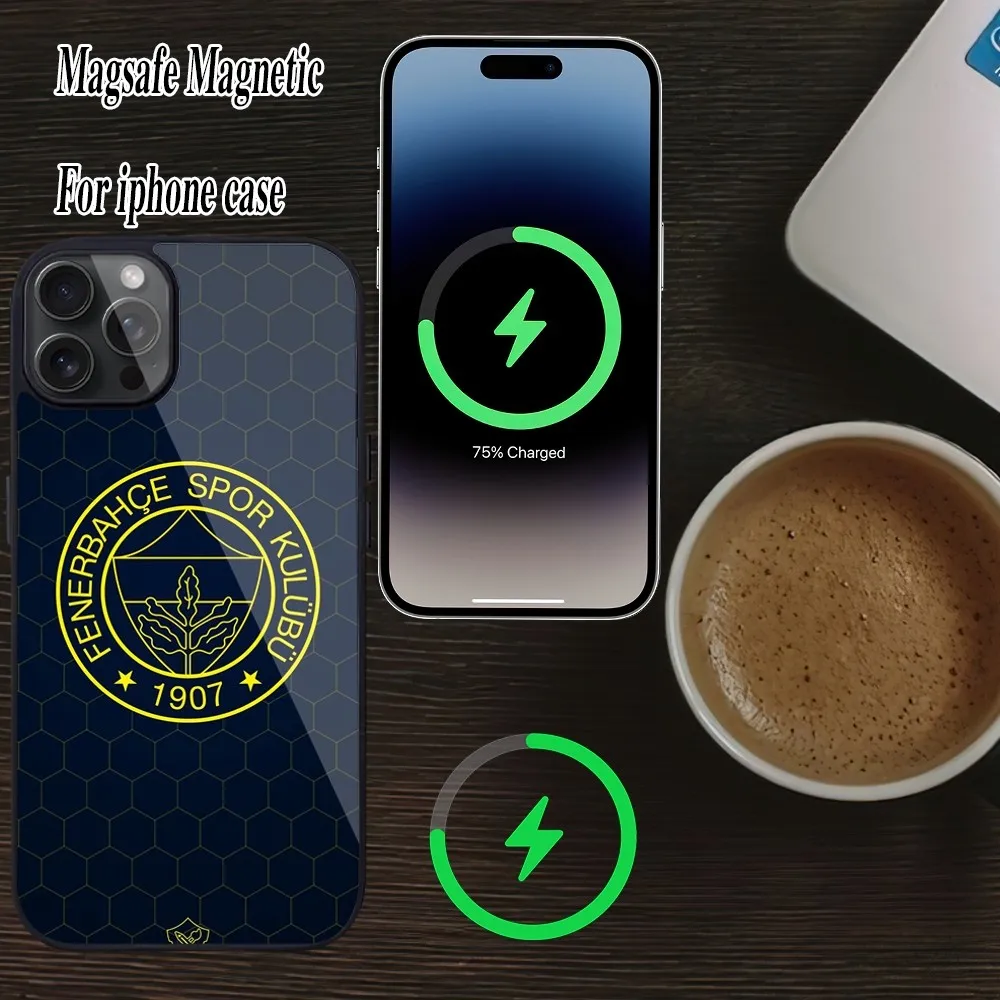 T-Turkey F-Fenerbahce F-Football Phone Case For iPhone Magesafe Magnetic 15 Pro 11 Mini 12 13 14 Max Plus Shell