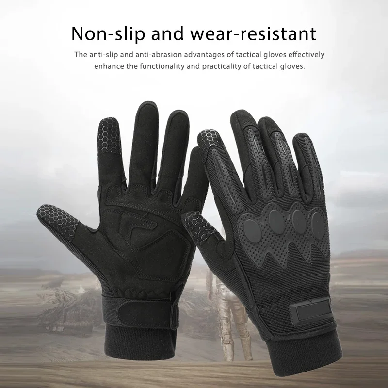 Guantes tácticos de invierno para hombre, manoplas cálidas de terciopelo, impermeables, antideslizantes, duraderas, para pantalla táctil, actividades de escalada al aire libre