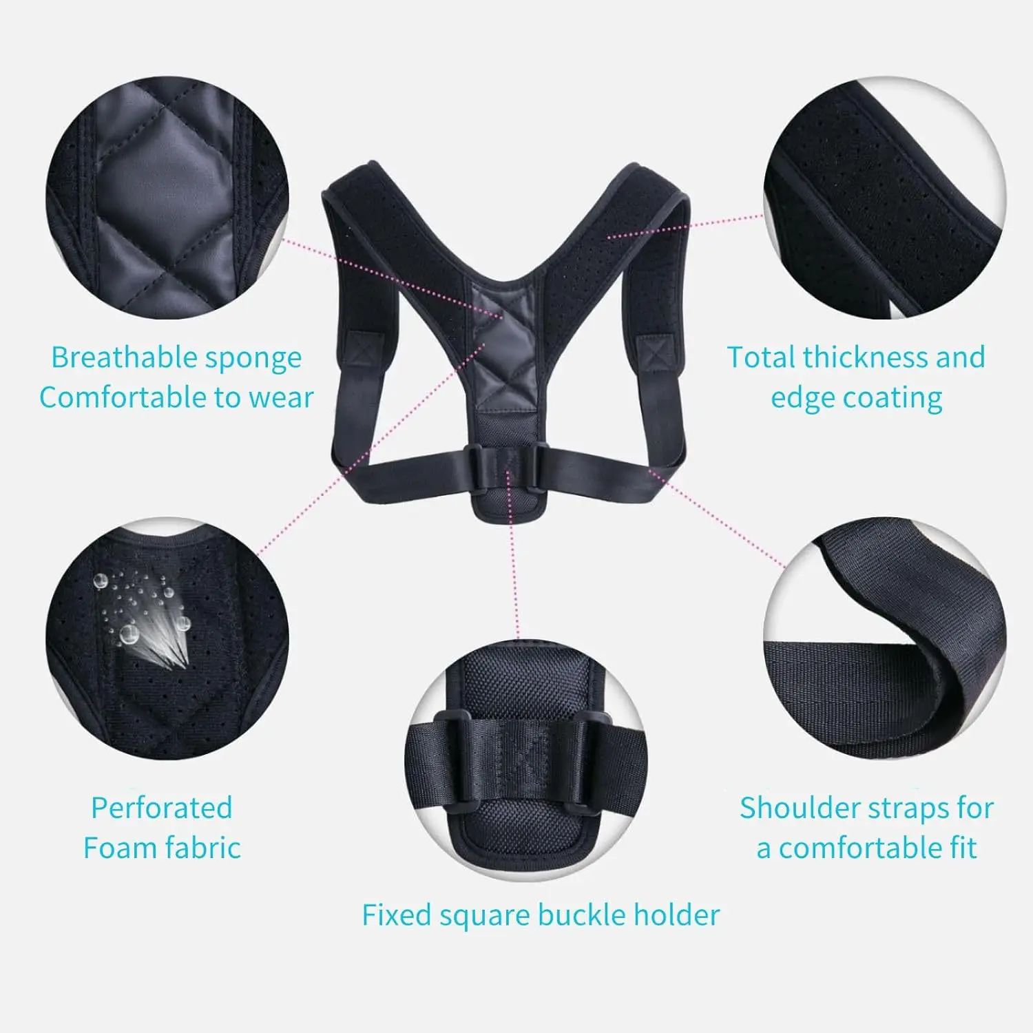 Adjustable Back Posture Corrector for Men Women Upper Back Brace Shoulder Lumbar Support Belt Corset Posture Correction Belt