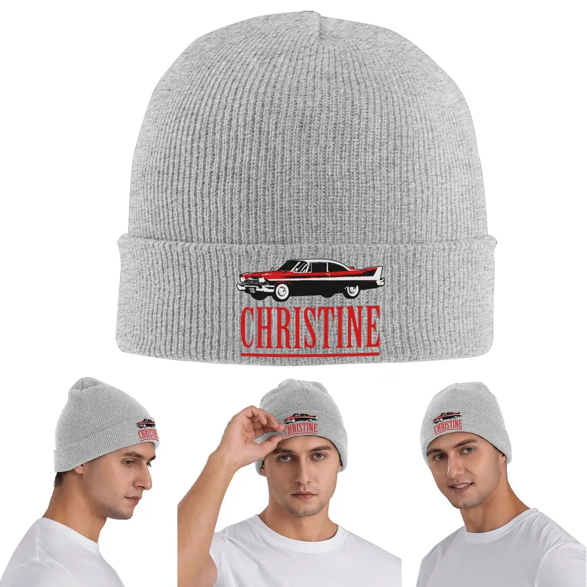 John Carpenter Christine Horror Movie Warm Knitted Cap Winter Knit Bonnet Hat Skullies Beanies Hip Hop Caps for Unisex