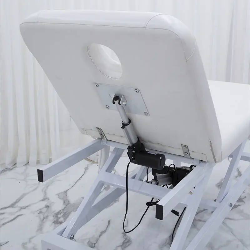 Electric Folding Beauty Bed With Double Motor Metal Frame And Synthetic Leather For Salon Spa Tattoo And Dental Rooms