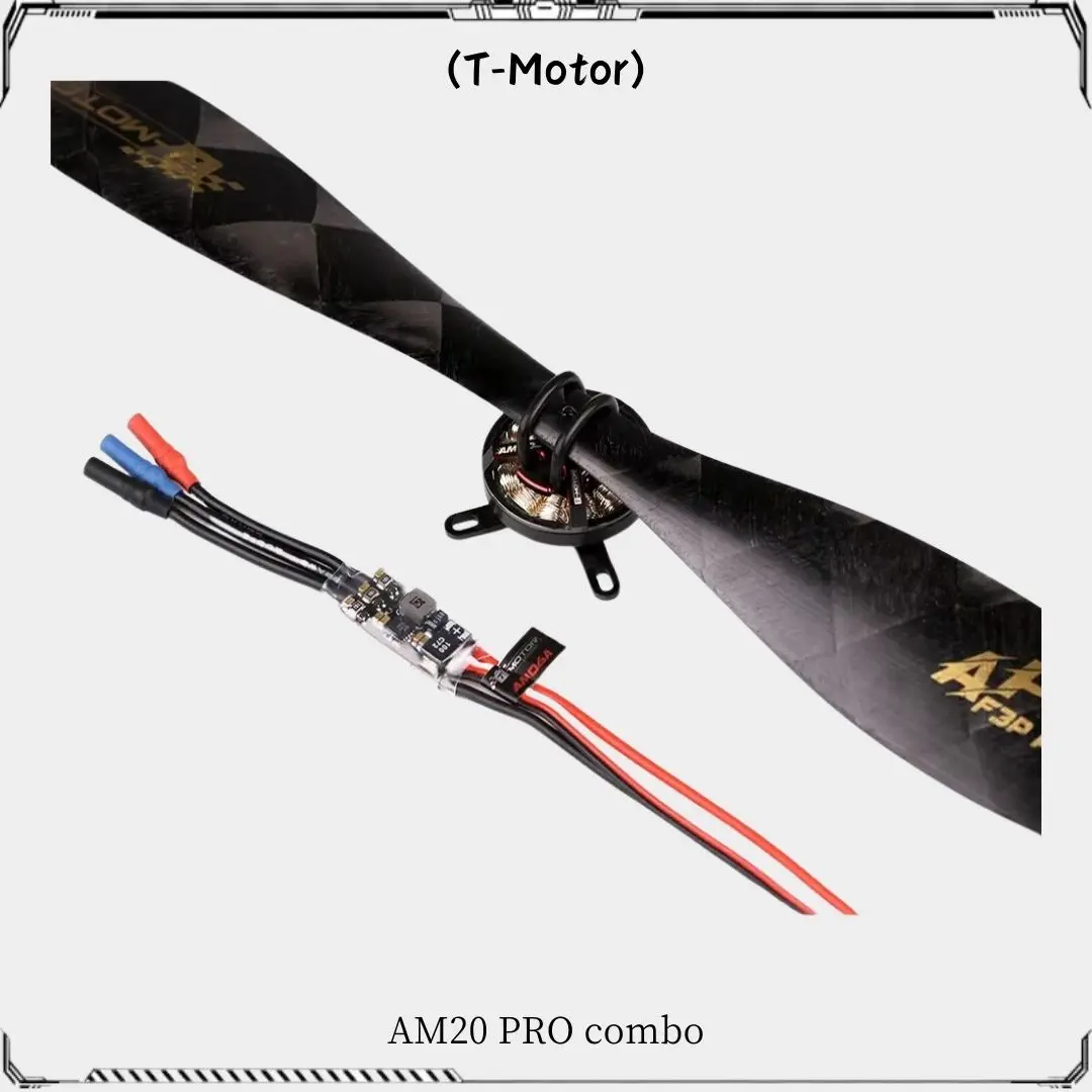 T-MOTOR AM20 PRO Combo (AM20 Brushles Motor + AM06A ESC + T10x3.1 / FS10x3.1 Prop) For RC Fixed-Wing Airplane Drone