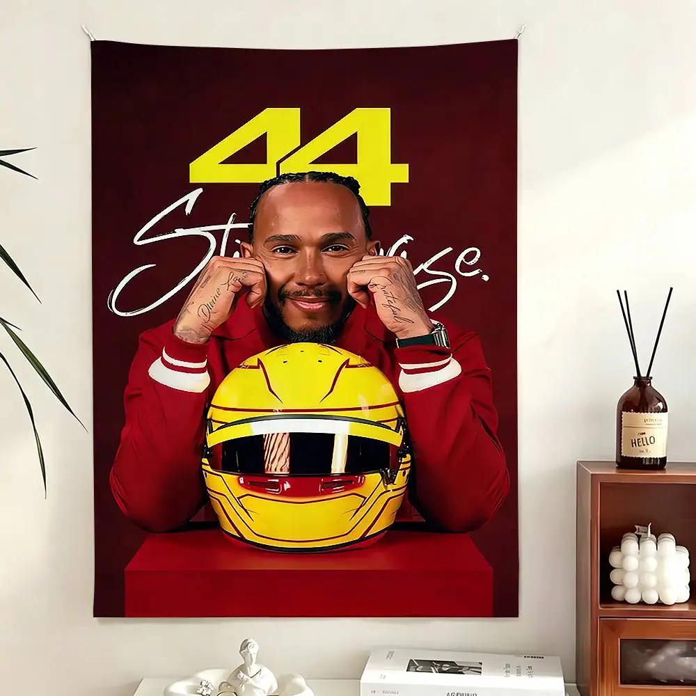 44 L-Lewis H-Hamilton Funny Flags for Bedrooms Home Decor Items Outdoor Decors Garage Decoration Flaga