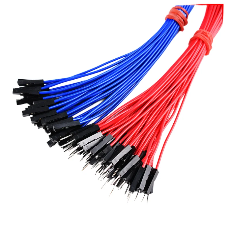 10pcs 20cm colored breadboard DuPont Cable Arduino cable 2.54mm male/female jumper 26AWG cable DIY Electronics 1P connectors