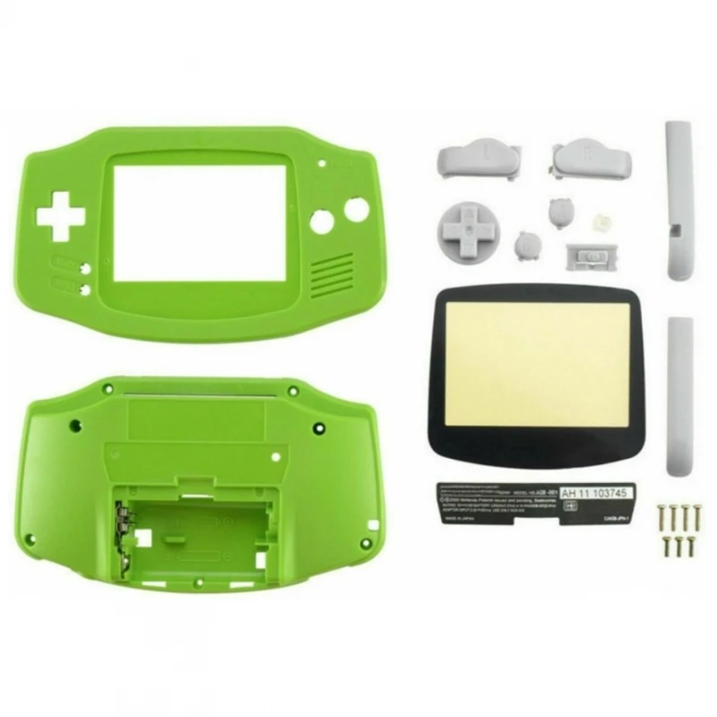 NINTENDO GAME BOY ADVANCE GBA FULL HOUSING Green # Nintendo Game Boy Advance (AGB-001) FULL cover