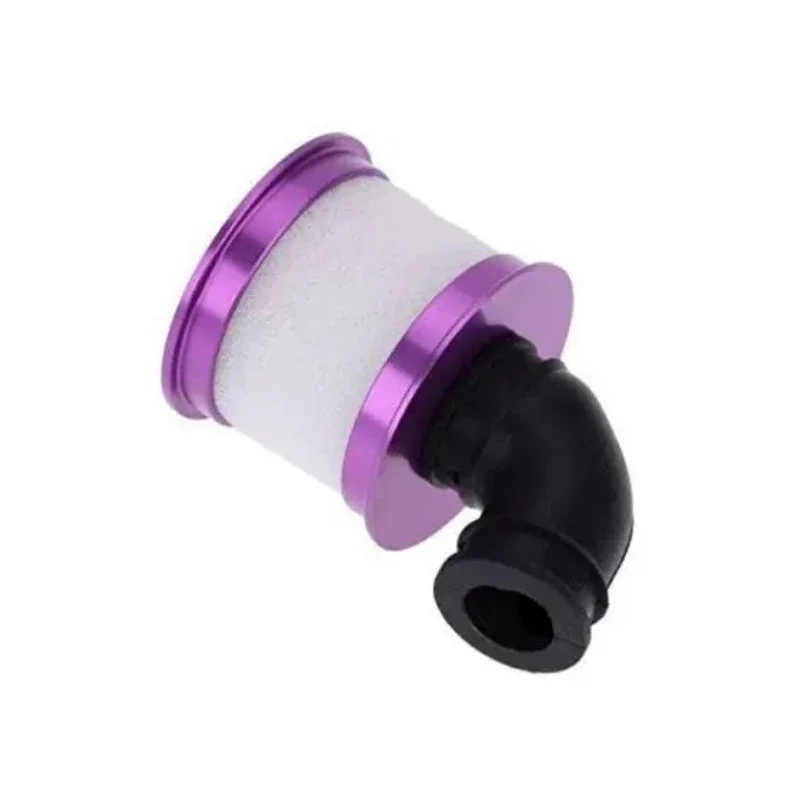 1 Uds 1/10 RC modelo de coche filtro de aire de aluminio HSP 02028 para piezas de mejora de carburador de coche RC