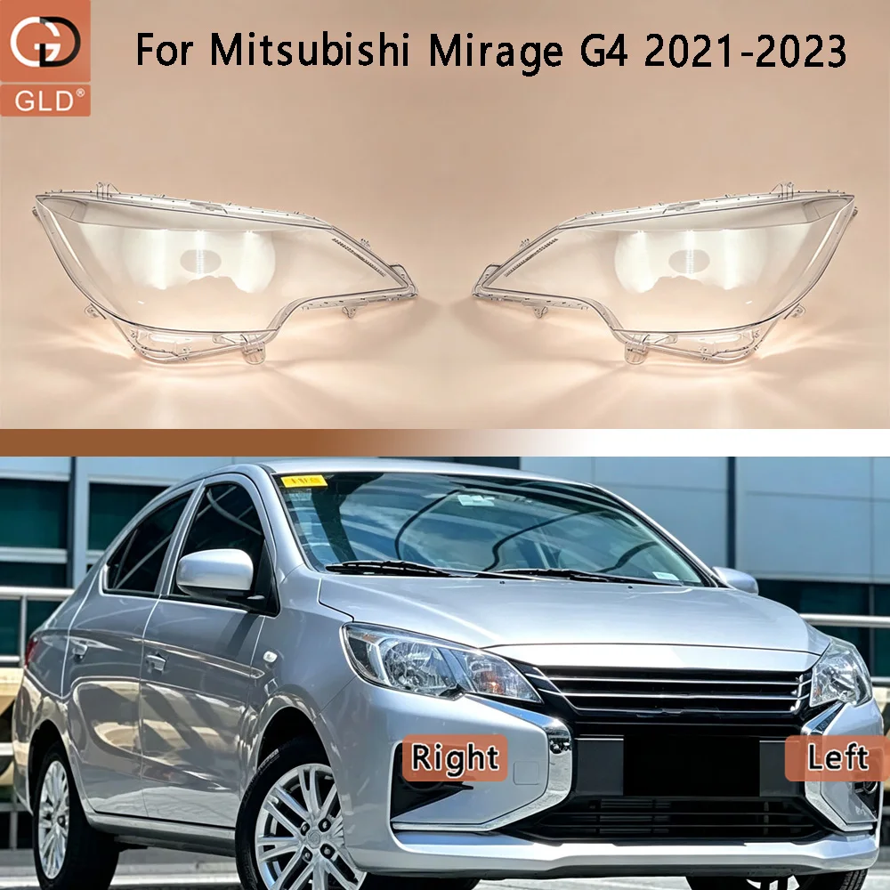 Couvre-phare avant de voiture pour Mitsubishi Mirage G4 2021-2023, abat-jour de phare, coque de phare, couvercles de lentilles