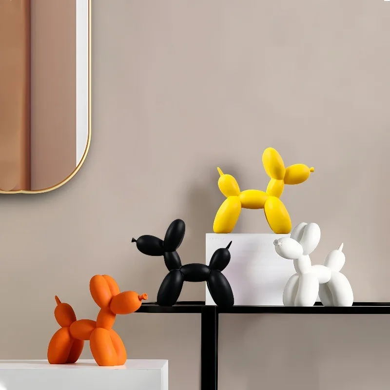 

Fashion Modern Minimalist Nordic Creative Balloon Dog Ornament Living Room Bedroom Wine Cabinet Decoration Resin Crafts Decora