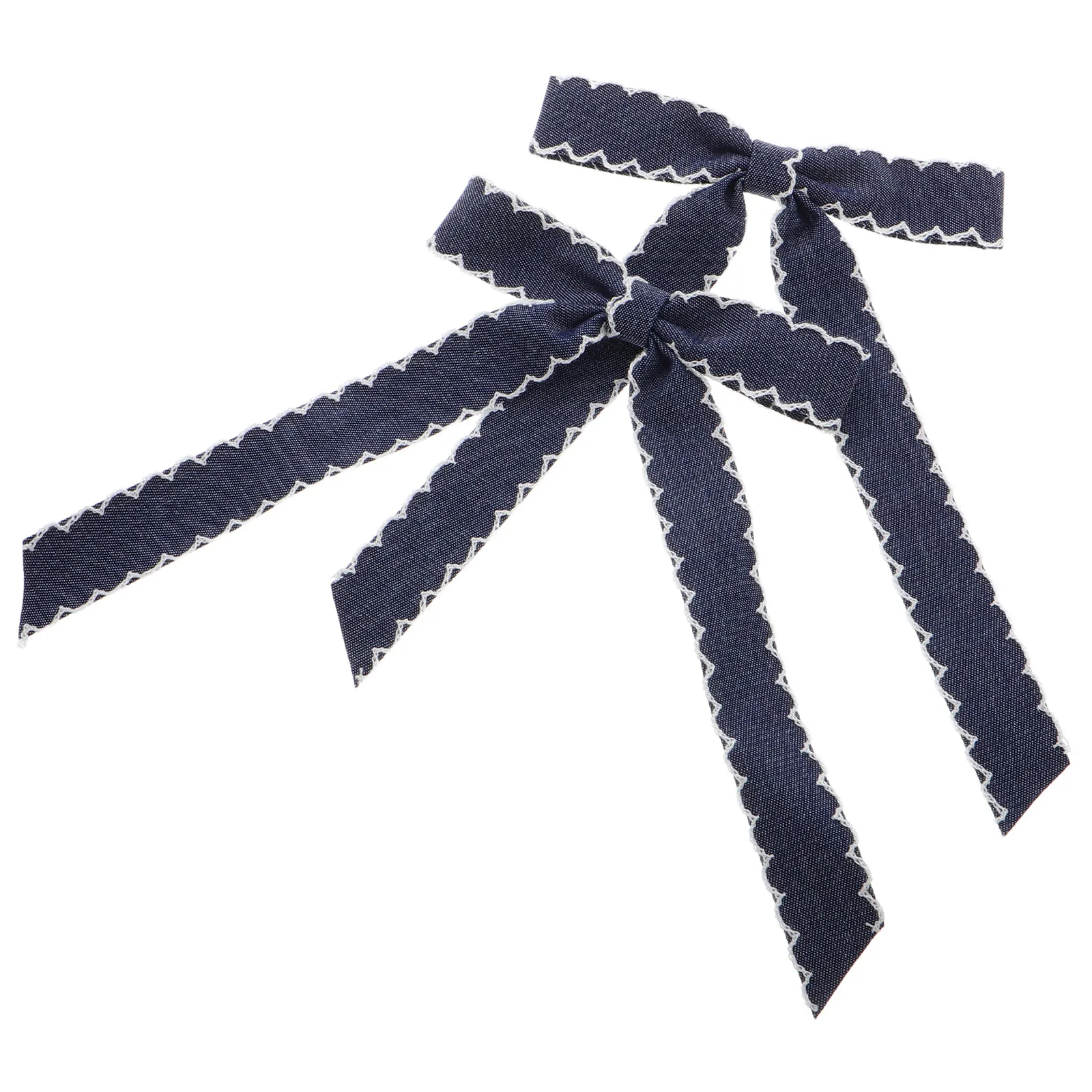

1Pair Bow Hair Clip Retro Solid Color Duckbill Clip Sweet Fashion Hairpin for Women Daily Party Hairstyle Accessory
