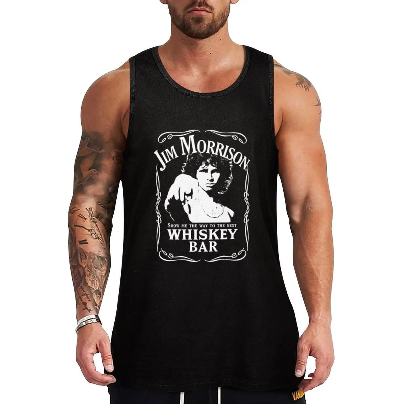 

Jim Morrison Tank Top Men's summer vest running shirt underwear sleeveless Men's t-shirts