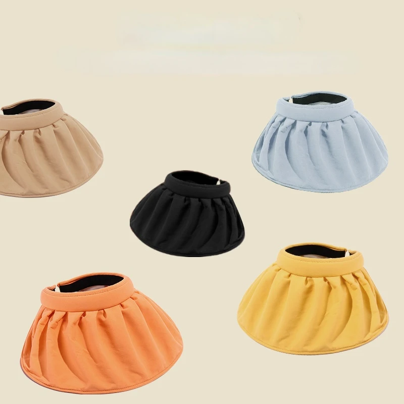 

Fashion Sun Protection Hat Summer New Outdoor Beach Riding Anti-ultraviolet Hats Sun Cap Ladies Empty Top Caps