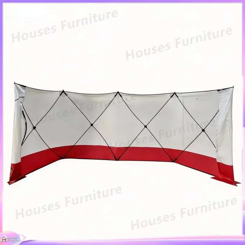 Custom Logo PVC Camping Windshield Waterproof Portable Outdoor Privacy Wall Beach Caravan RV Tent Windbreak Shelter Screen