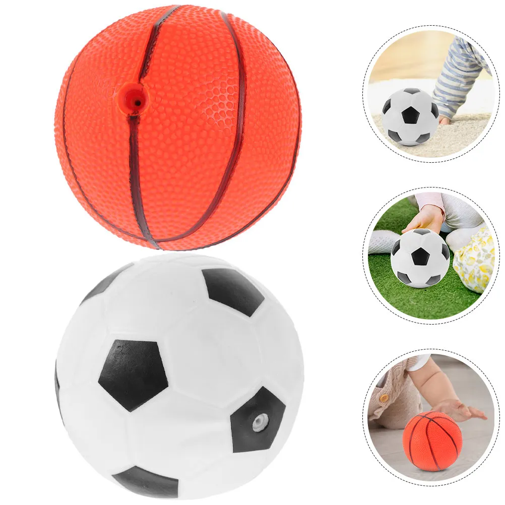

2Pcs Bouncy Ball for Kids Durable PVC Material Educational Patting Ball Portable Size Easy Storage Great Gift Idea