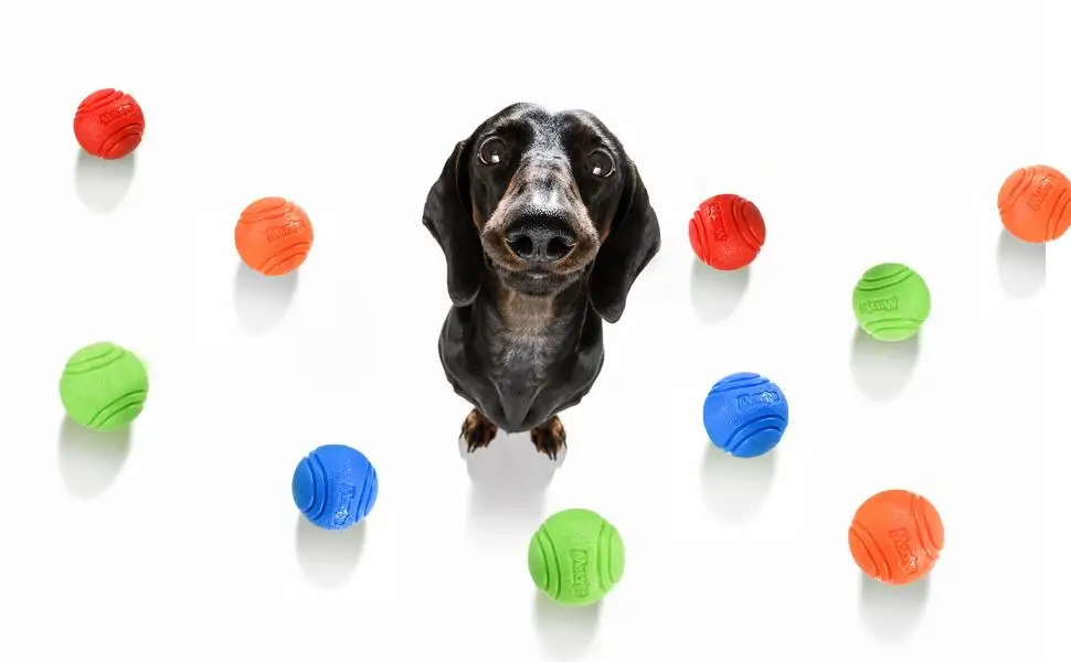 Hundespielzeug Hundeball Hunde-TPR-Ball Widerstandsfähiges Kauspielzeug für Hunde Outdoor-Wurf- und Auffangtraining für Hunde – Detail 1