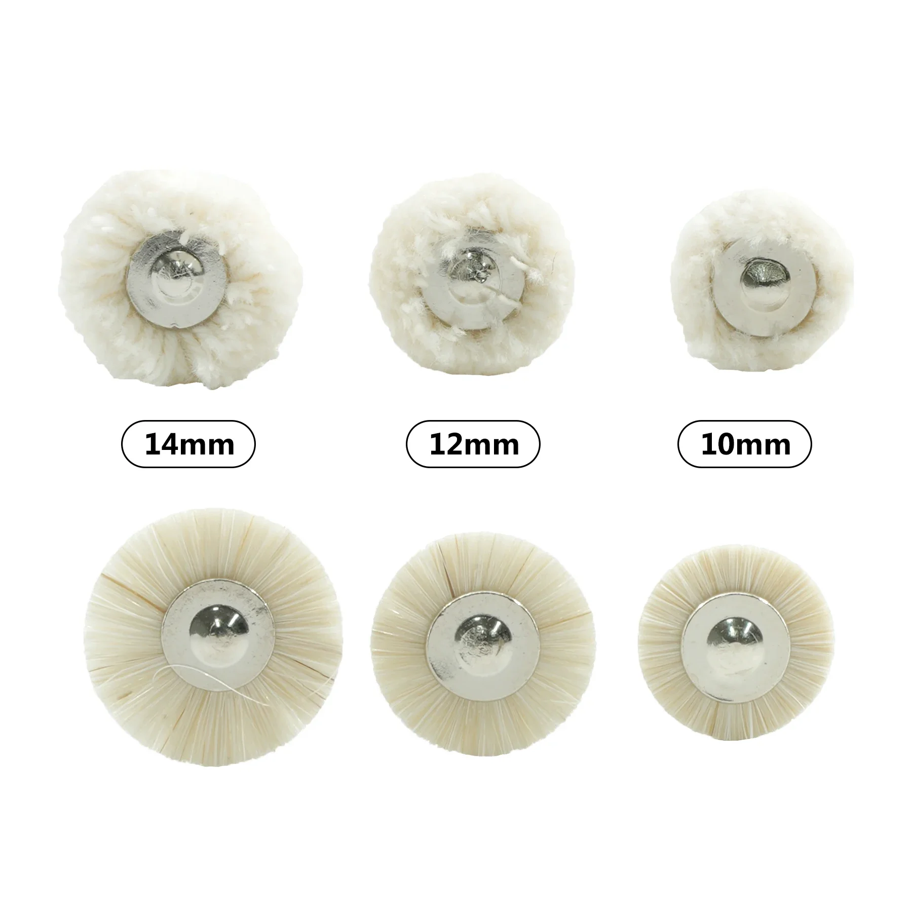 TOMENTY 10mm 12mm 14mm Dental Laboratory Polishing Drill Brush Weel Cotton Laboratorio Materials Rotary Tools Low Speed HP Shank