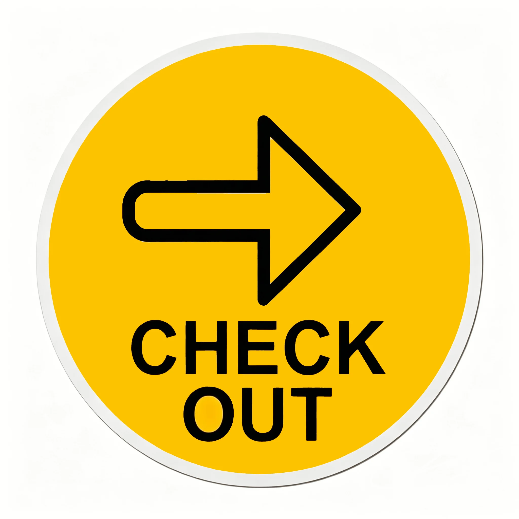 1pc Check Out Right Arrow Sign Metal Sign, Rust Free, UV Protected And, Weather Resistant, Durable Ink, Easy to Mount for Outdoo