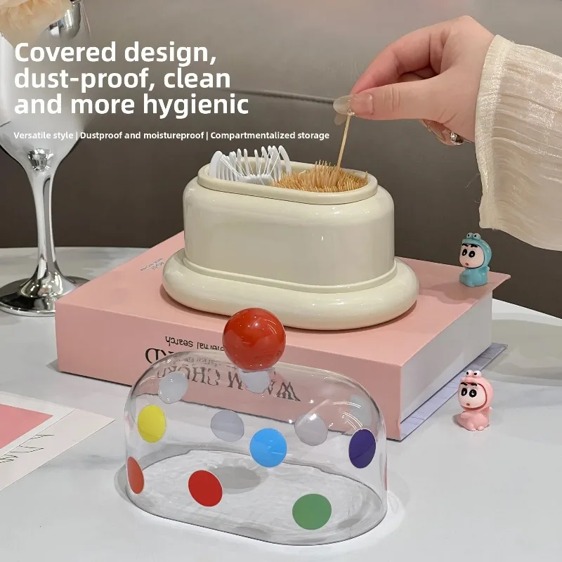 غرفة المعيشة طاولة طعام الدوبامين صندوق أعواد الأسنان المنزلية لطيف الإبداعية عالية القيمة أعواد قطنية حامل صندوق تخزين خيط الأسنان