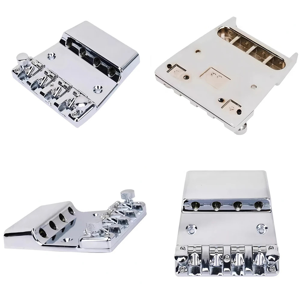 

4-струнный электрический бас-бридж, хвостовик из сплава, регулируемый седловой мост и винты, гаечный ключ для электрогитары, аксессуар