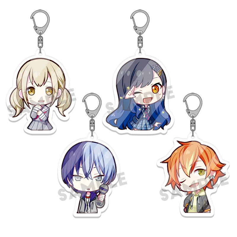 5pcs Anime Characters Acrylic Keychain Set, Gift for Cosplayers