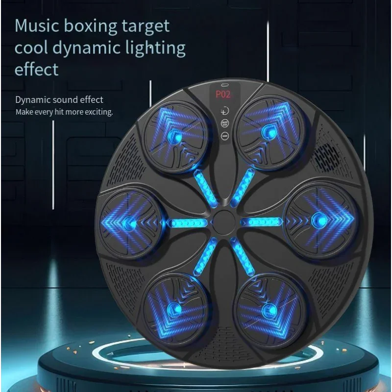 New Smart Music Boxing Machine Bluetooth Music Boxing Wall Target Home Fitness Children's Boxing Trainer