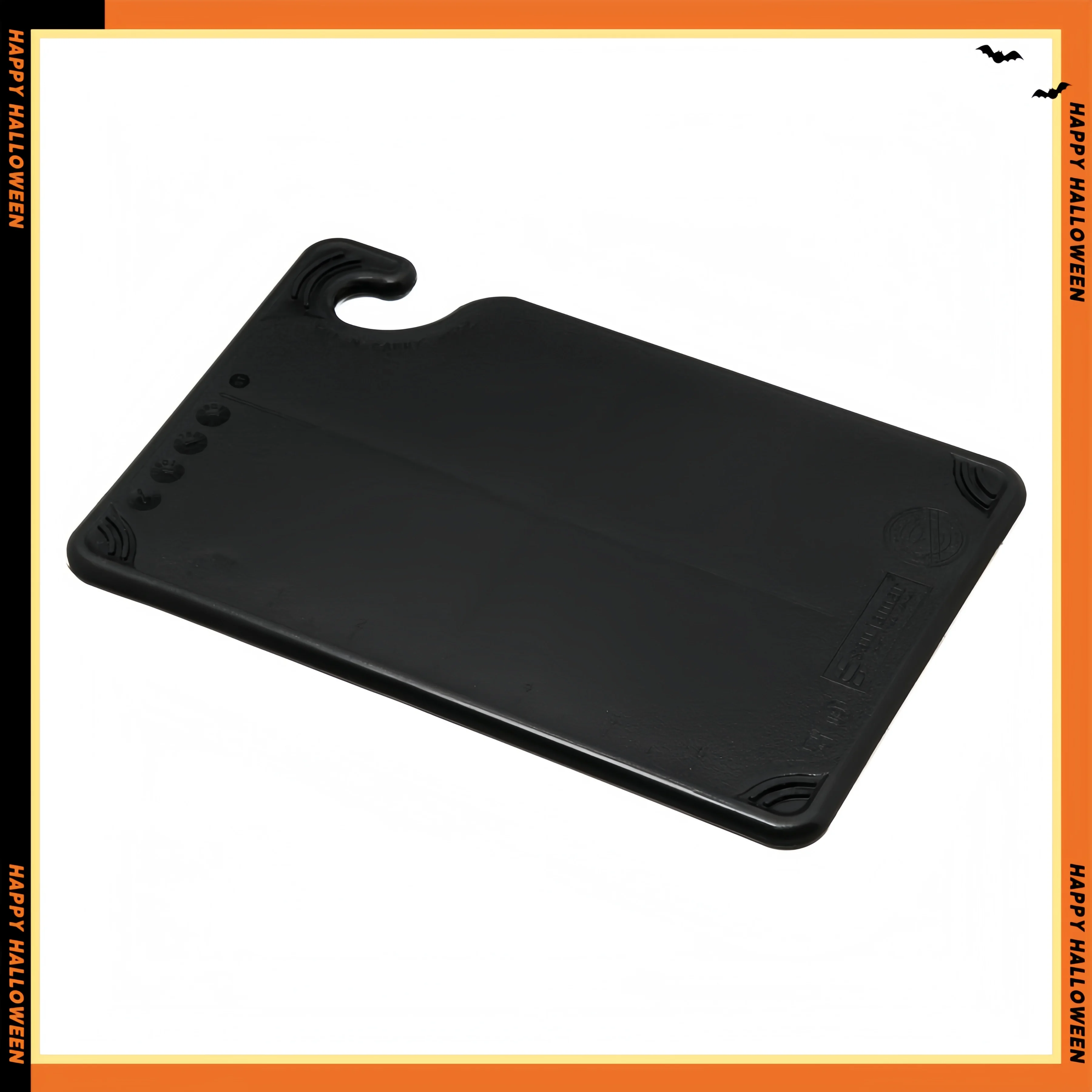 

Пластиковая разделочная доска 6x9 с предохранительным крючком, нескользящая кухонная доска для мяса и овощей, можно мыть в посудомоечной машине, черная