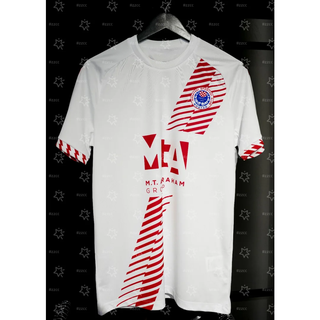 

25-26 Премьер-лиги Боснии и Герцеговины Hesk Zrinjski, домашняя футбольная майка, осенняя спортивная быстросохнущая мужская футболка, детская футболка