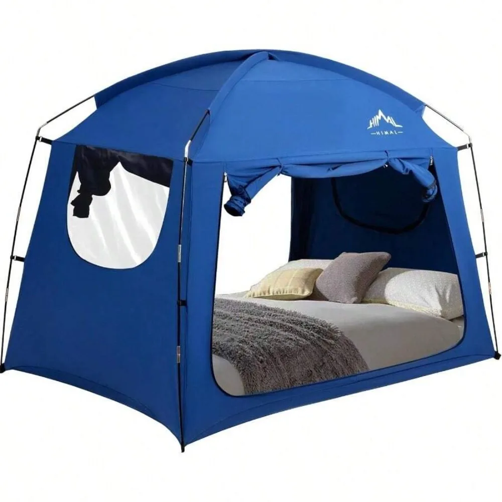 Bed Tent Indoor Portable Canopy Tent for Twin Size Bed, Breathable Lightweight Mesh Privacy Enclosure, Cozy Personal Space for Adults Kids, Reading Sleeping Studying Gaming, Easy Setup Dorm Room