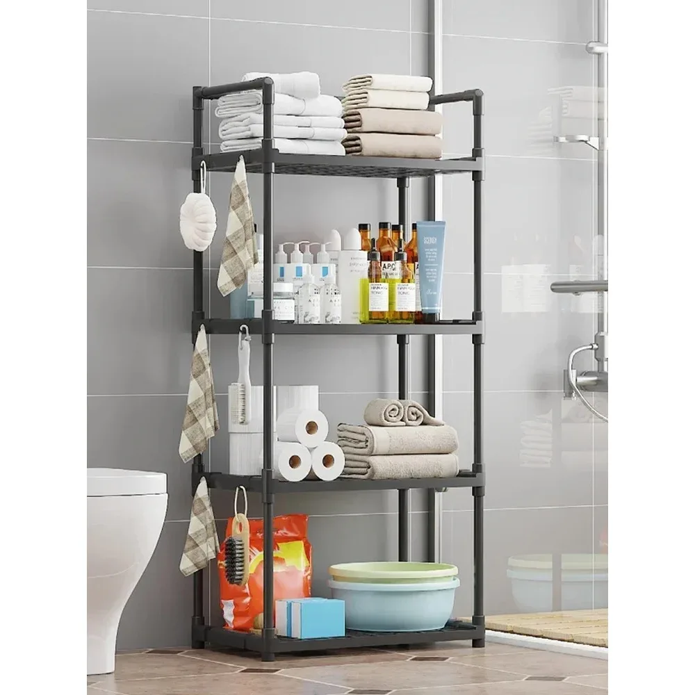 4/5-Tier Kitchen Storage Rack Microwave Oven Shelves Spice Rack Adjustable Storage Rack Kitchen Living Room Storages Shelf