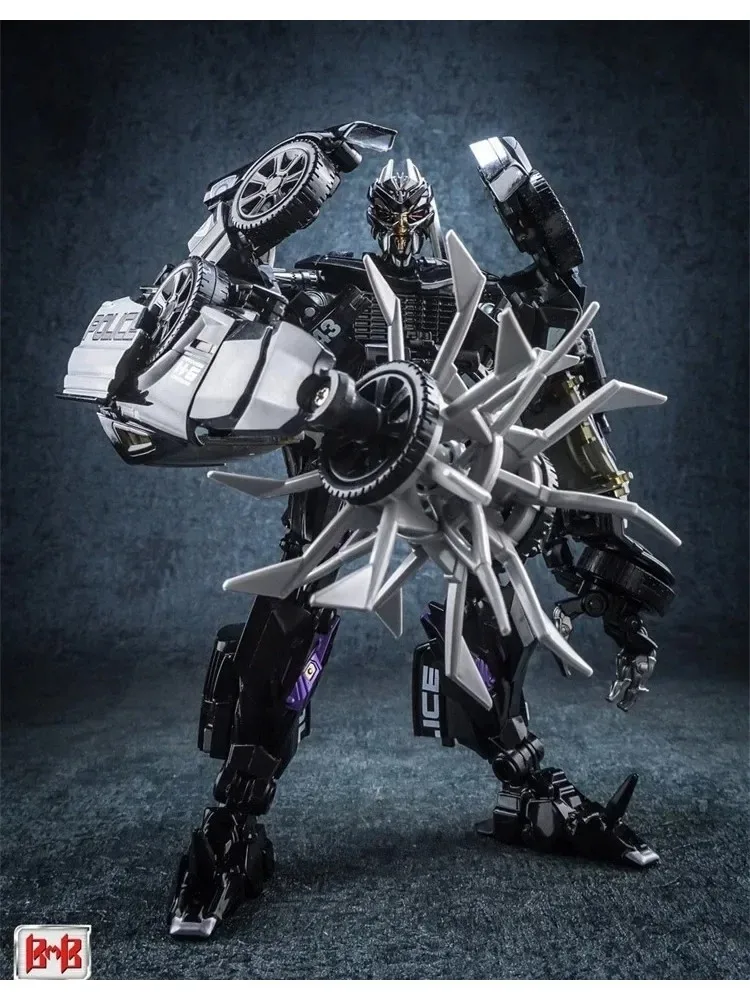 

Распродажа: Трансформируемая игрушка Black Mamba Alloy Fine Coating Transformation Version LS02, полицейская машина-блокиратор Diamond Judges