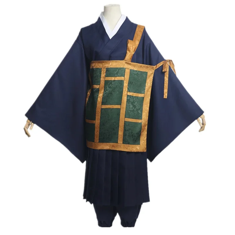 Anime Jujutsu Kaisen Geto Suguru Costume Cosplay Nero Blu kimono Uniforme scolastica Anime Vestire Costumi di Halloween per le donne Uomo